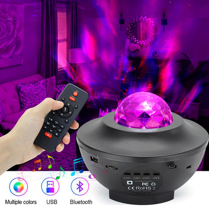 Proyector de Galaxia con Parlante Bluetooth +Control remoto