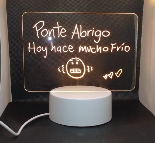 LAMPARA DE PIZARRA LED 3D