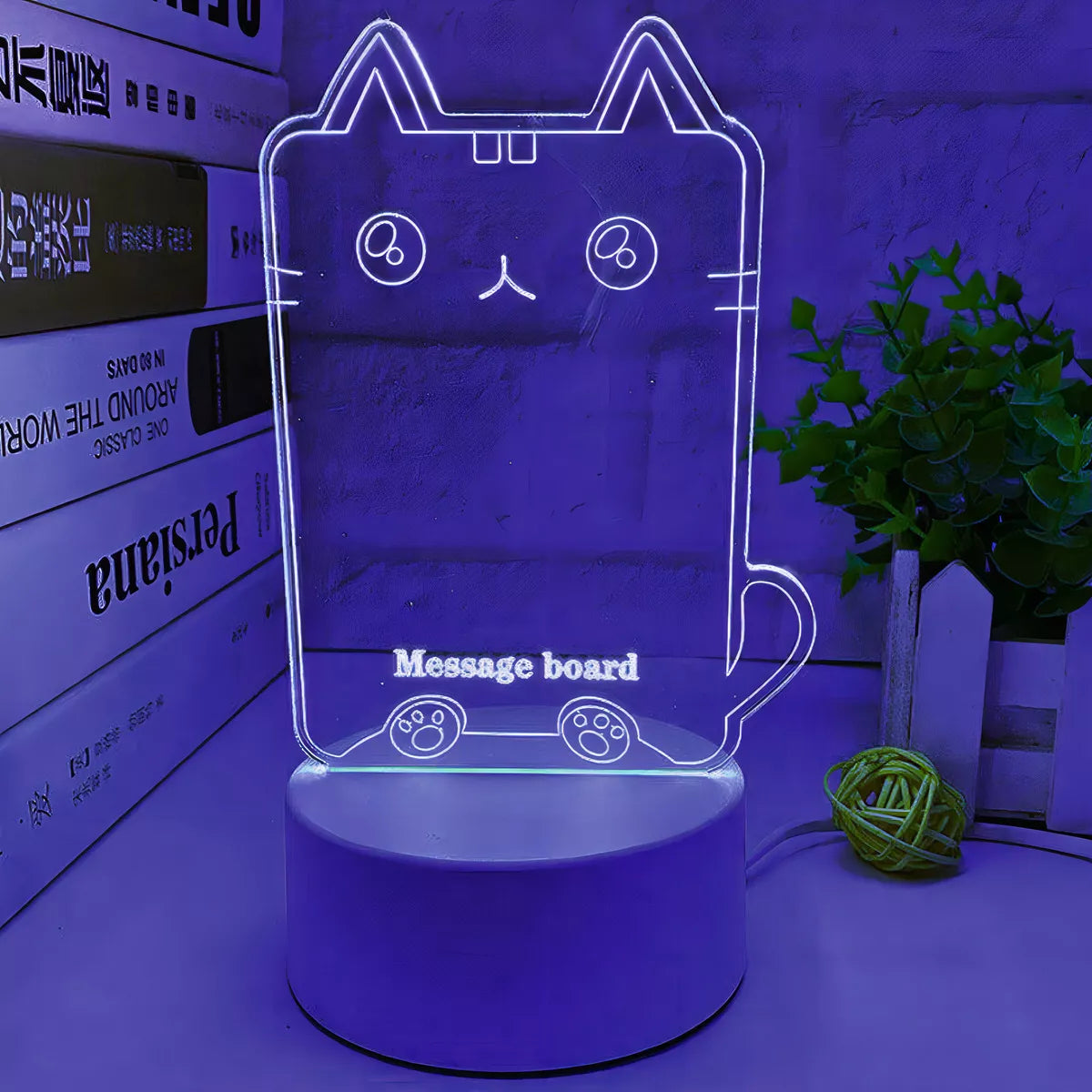 LAMPARA DE PIZARRA LED 3D